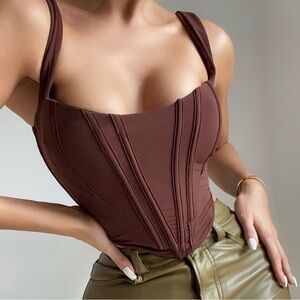 House of CB Structured Corset Tank Top